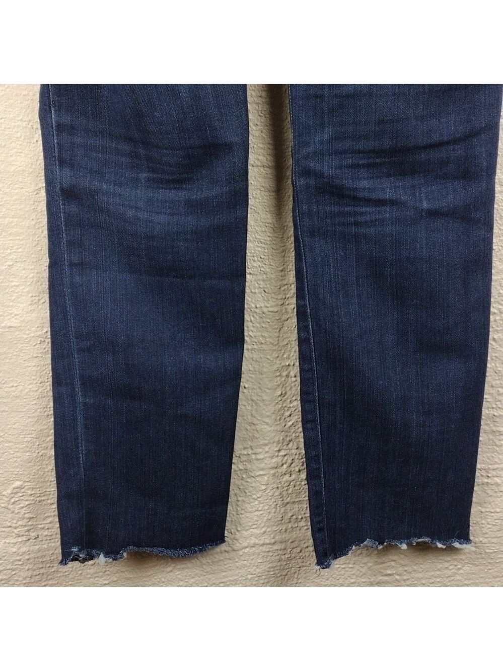 𝅺AG Adriano Goldschmied The Stilt Blue Dark Wash Cigarette Leg Ankle Jean - Picture 10 of 11